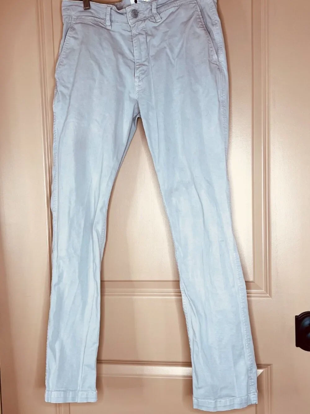NN07 No Nationality Men’s Gray Straight Leg Chino Pants Size 32/33